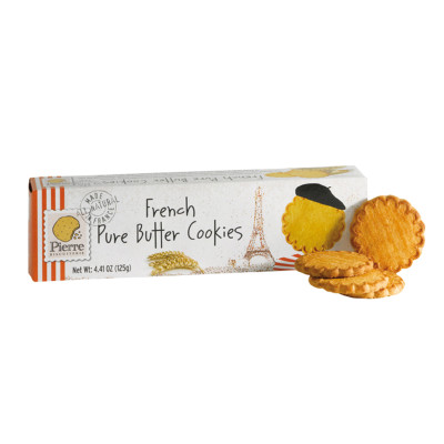 French Butter Cookies Natural, Pierre Biscuiterie, 125g