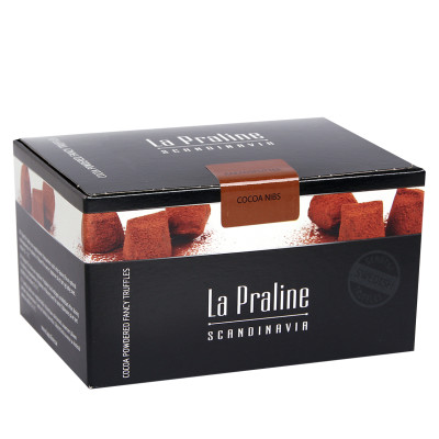 Chocolate Truffles Kakao Nibs, La Praline, 200g