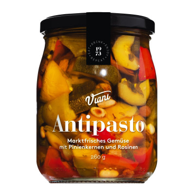 Antipasto - Gemüse mit Pinienkernen und Rosinen, Viani, 260g